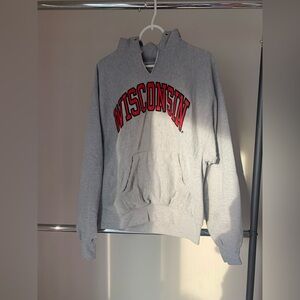 Gray Wisconsin Hoodie